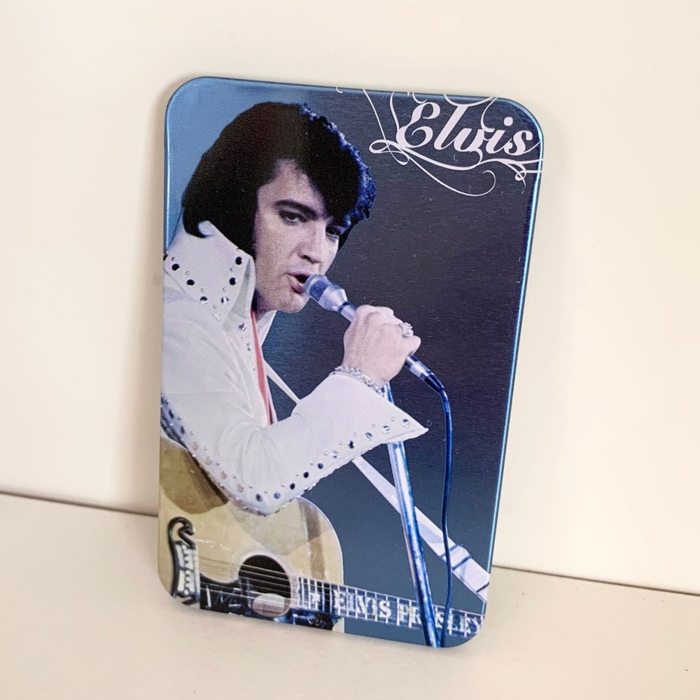 Vintage Elvis tin card case